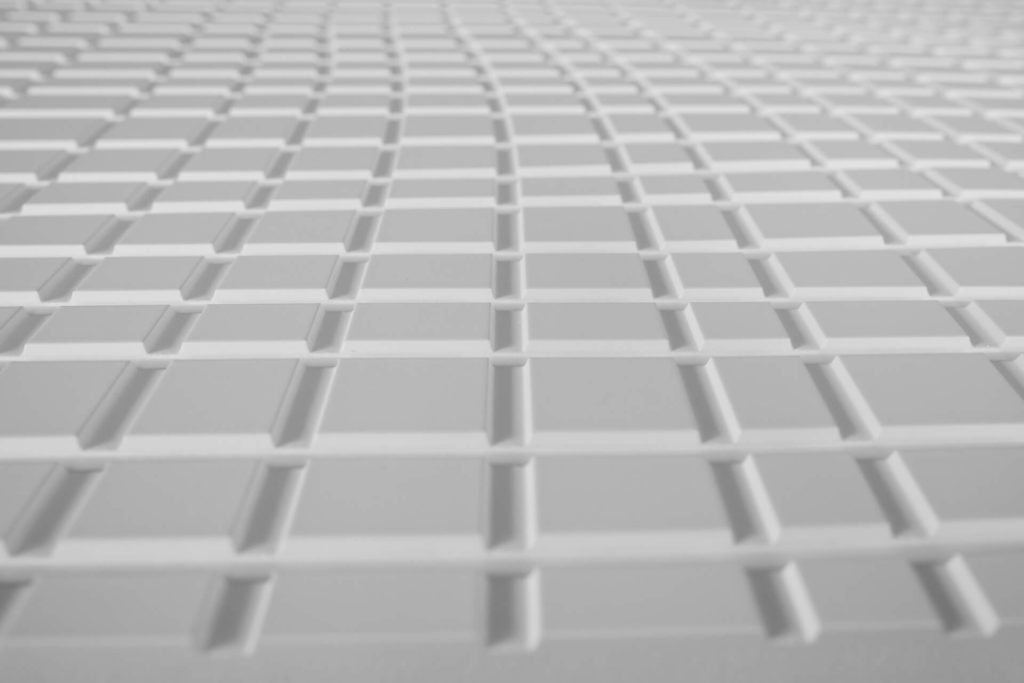 virtuell® 3D-Relief-Platte VID 403 mit geometrischer Gitterstruktur