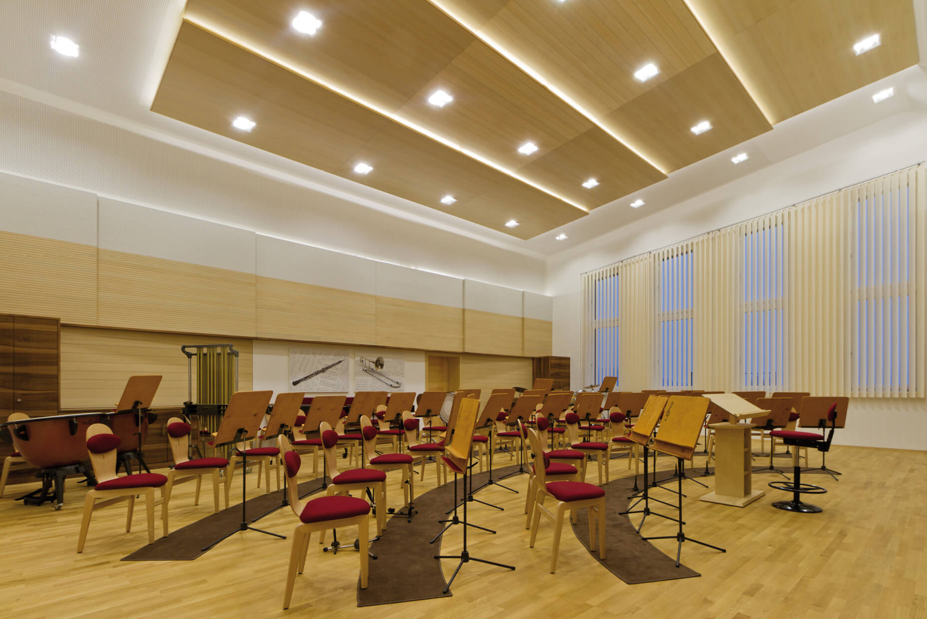 Topakustik® Akustikdecke im Musikheim St. Michael