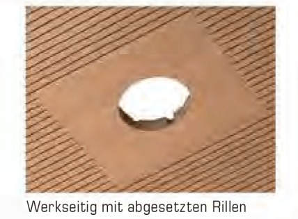 WS Topakustik Ausschnitte 2 Detailansicht einer Topakustik® Akustikplatte mit abgesetzten Rillen