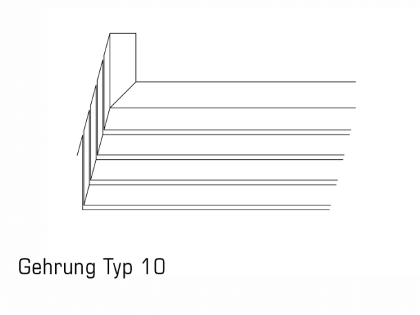 WS Topakustik Eckabschluesse Gehrung Typ10 Technische Zeichnung einer Topakustik® Ausführung Typ 10