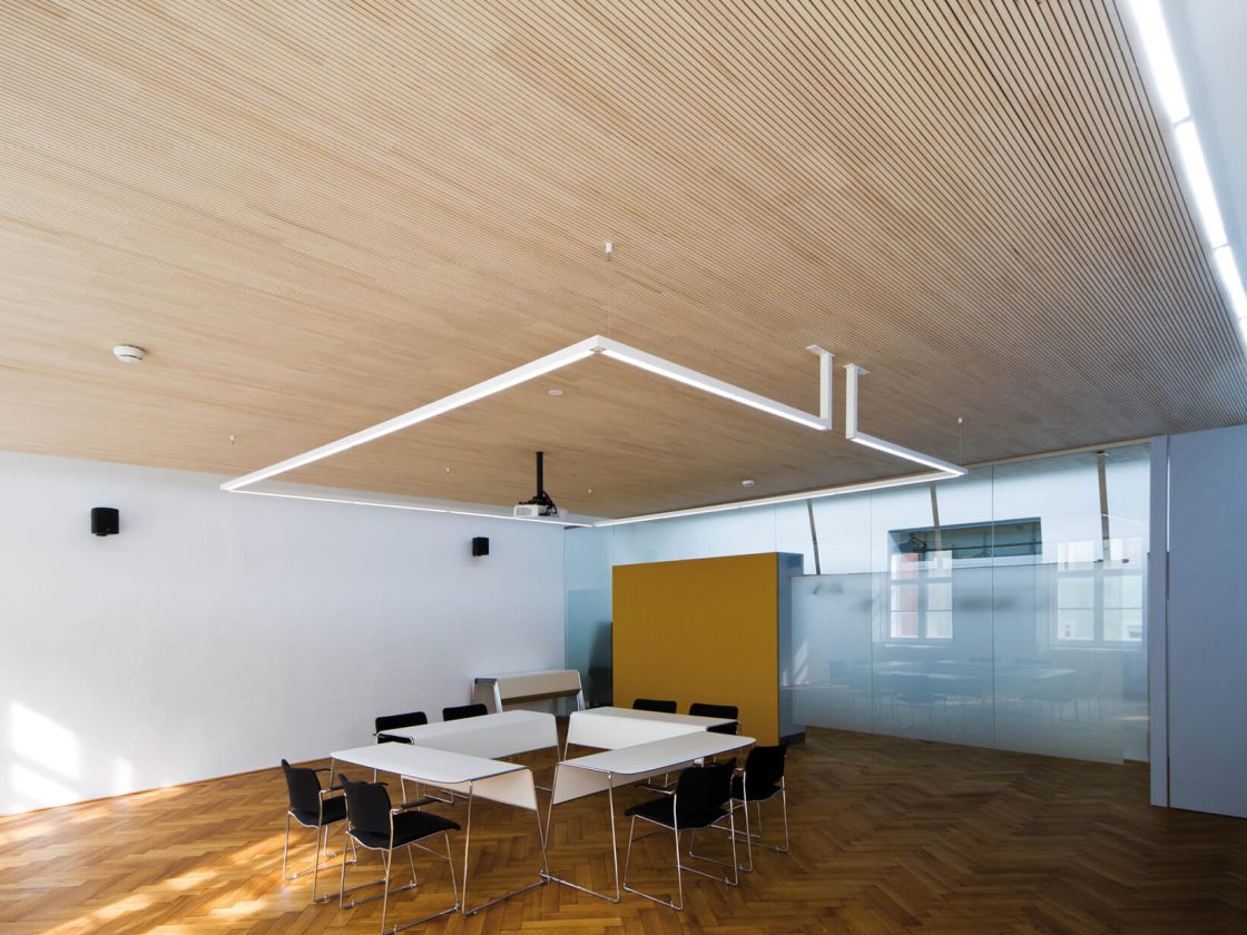 WS Topakustik Hofburg ArchKammer 2 Topakustik® Akustikdecke mit integrierten Leuchten