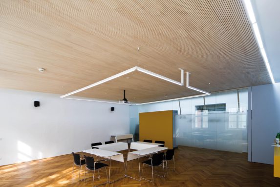 WS Topakustik Hofburg ArchKammer 2 Topakustik® Akustikdecke mit integrierten Leuchten