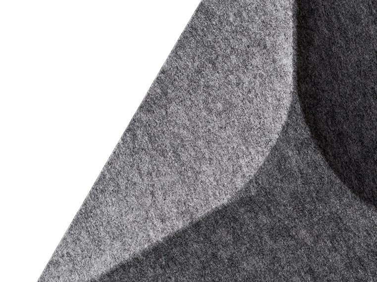 WS Material OFF Detailansicht des Materiales in anthracit von OFFECCT Soundwave