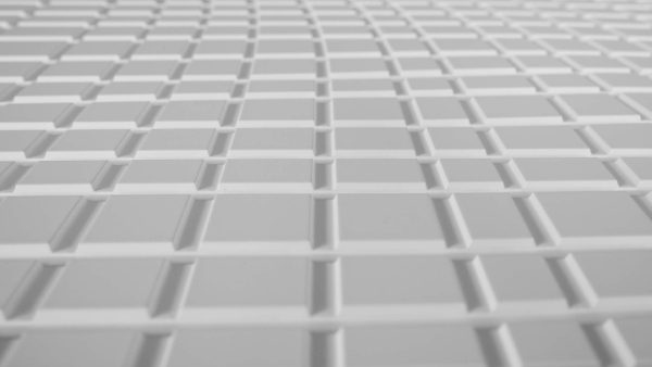 VID403 virtuell® 3D-Relief-Platte VID 403 mit geometrischer Gitterstruktur
