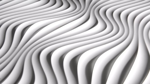virtuell® 3D-Relief-Platte VWL 001 mit stark gewellter Reliefstruktur