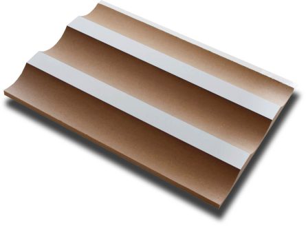 Handmuster virtuell VLI000x2 Handmuster einer virtuell® 3D-Relief-Platte VLI 000x2 mit breiten Rillen