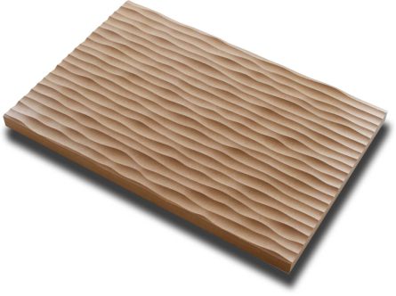 Handmuster virtuell VLI005 Handmuster einer virtuell® 3D-Relief-Platte VLI 005 mit feiner organischer Reliefstruktur