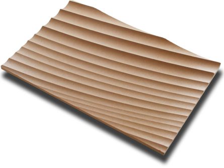Handmuster virtuell VWL006 Handmuster einer naturfarbenen virtuell® 3D-Relief-Platte VWL 006 mit linearer Reliefstruktur