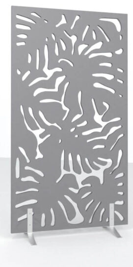 WSSound Perfo Monstera 2 Nat Grau Meliert WS Sound Stellwand mit Perfo Monstera 2 als Designoption